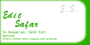 edit safar business card