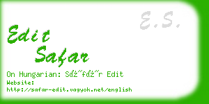 edit safar business card